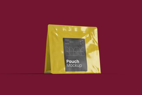 宽型食品包装袋PS样机模板 - PNG派