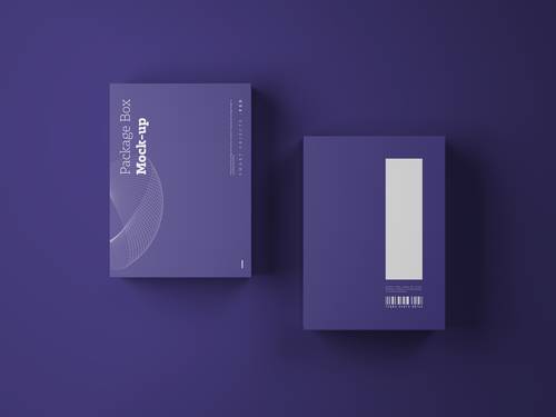 不同类型产品包装盒子PS样机模板 - PNG派