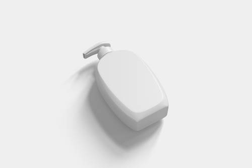 按压式洗护用品瓶包装PS样机模板 - PNG派