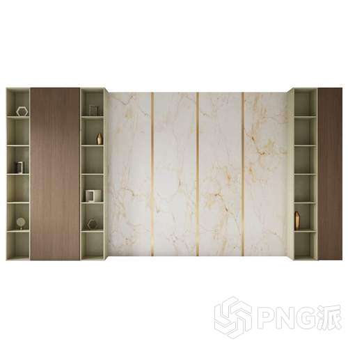 极简衣柜3D模型 - PNG派