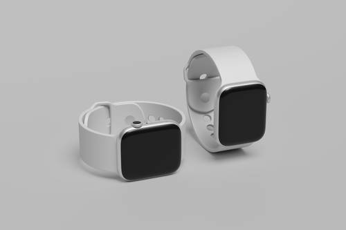 apple watch苹果智能手表PS样机模板 - PNG派