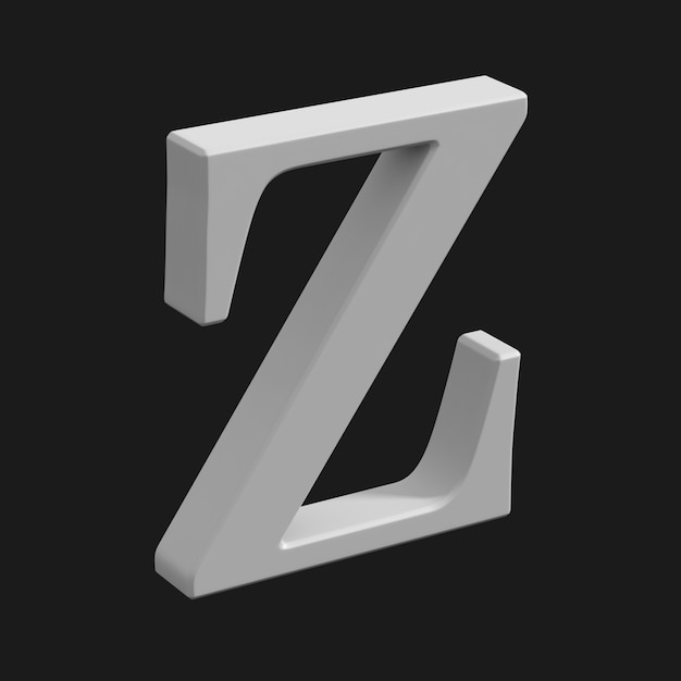 Z字母3D模型 - PNG派