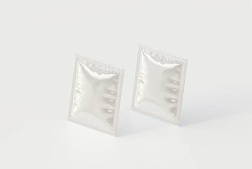 透明镀铝膜包装袋PS样机模板 - PNG派