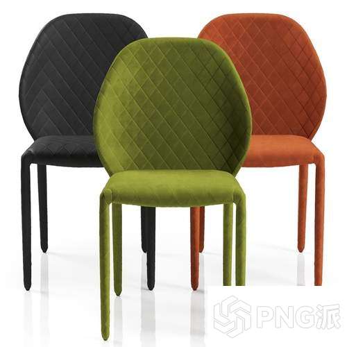 轻奢单椅3D模型 - PNG派