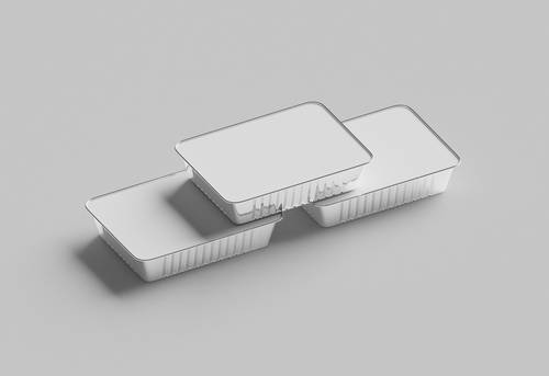 铝制保温汤类食品打包盒PS样机模板 - PNG派