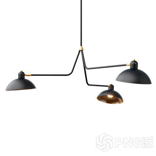 时尚吊灯3D模型 - PNG派