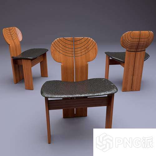 轻奢单椅3D模型 - PNG派