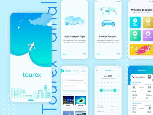 Tourex Fainal应用程序UI素材 - PNG派