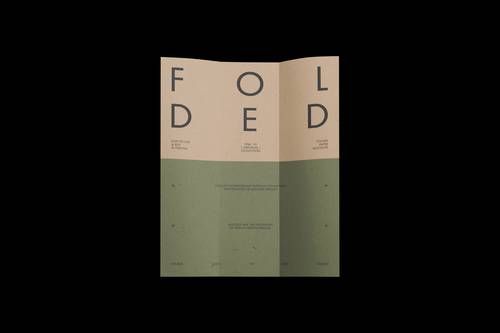 三折页PS样机模板 - PNG派