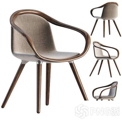轻奢单椅3D模型 - PNG派