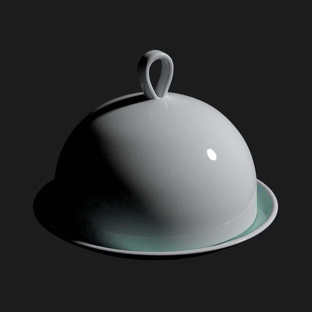 黄油盘3D模型 - PNG派
