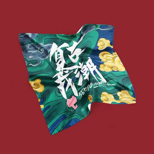 复古国潮文创样机VI贴图整套模板 - PNG派