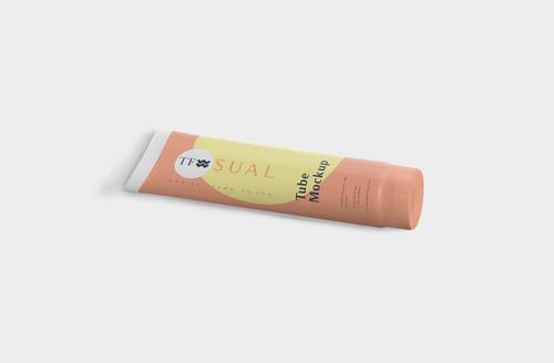 牙膏护手霜软管包装盒PS样机模板 - PNG派