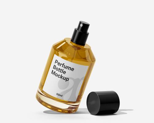 香水玻璃瓶PS样机模板 - PNG派