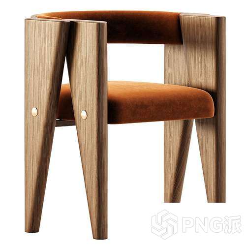简约单椅3D模型 - PNG派