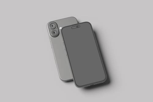 iPhone 16 Pro Max手机PS样机模板 - PNG派