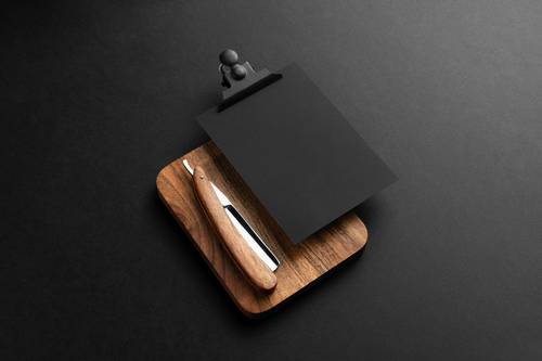 理发店品牌VI样机贴图PS模板 - PNG派