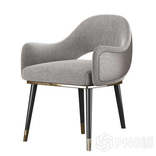 欧式单椅3D模型 - PNG派
