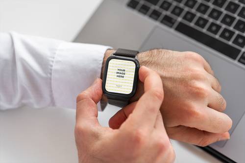 笔记本电脑手机手表PS样机模板 - PNG派