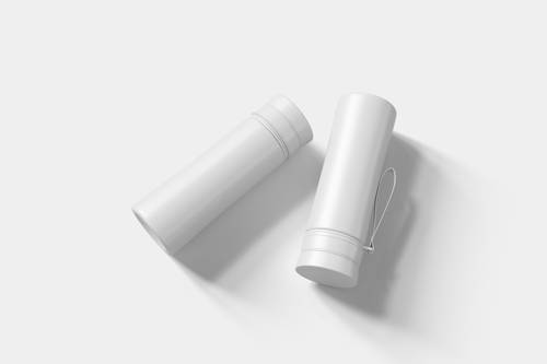 挂绳保温杯PS样机模板 - PNG派