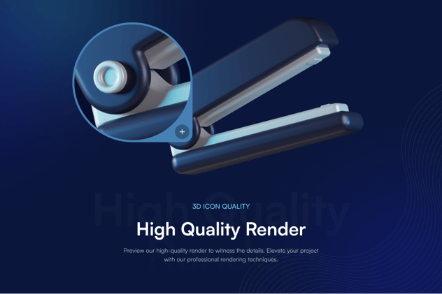 商业办公用品3D图标资源包 - PNG派