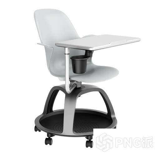 书桌办公桌电脑椅3D模型 - PNG派