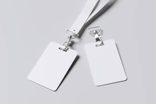 ID卡工作证PS样机模板 - PNG派