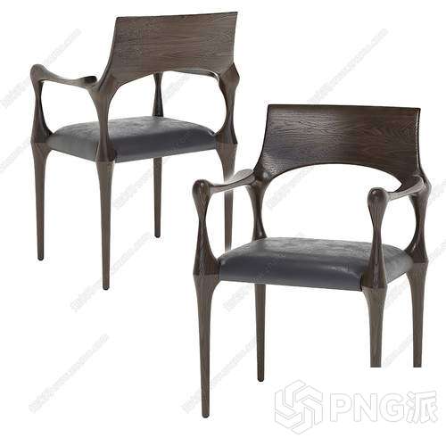 简约单椅3D模型 - PNG派