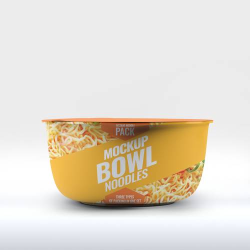 大碗面桶装方便面包装PS样机模板 - PNG派