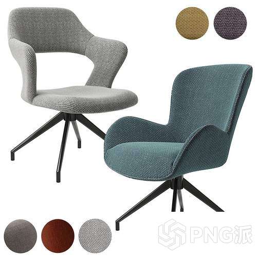 北欧单椅3D模型 - PNG派