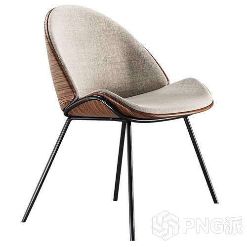 北欧单椅3D模型 - PNG派