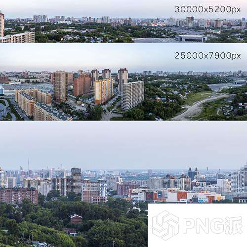 城市建筑群鸟瞰场景3D模型 - PNG派