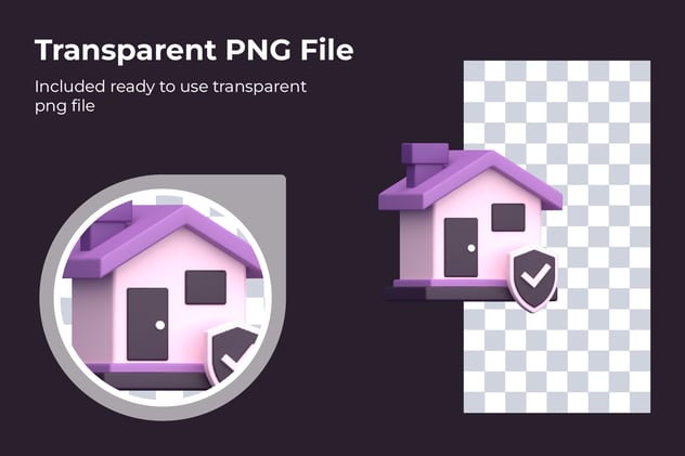 保险主题3D图标包 - PNG派