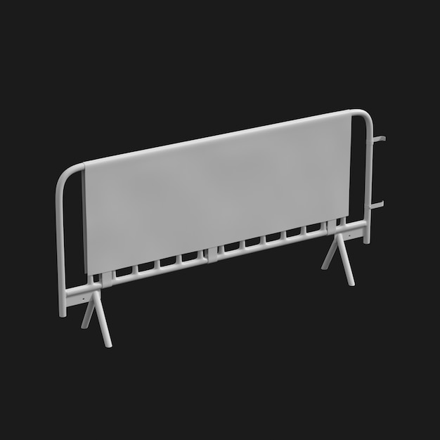 带有海报的障碍物3D模型 - PNG派