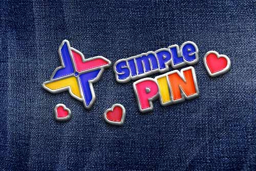 珐琅徽章胸针PS样机模板 - PNG派