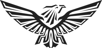 双头鹰黑色标志 - PNG派