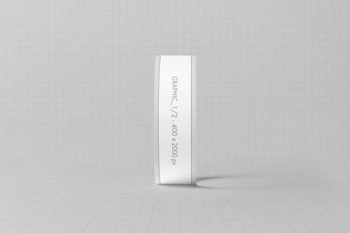 手腕带纸环PS样机模板 - PNG派