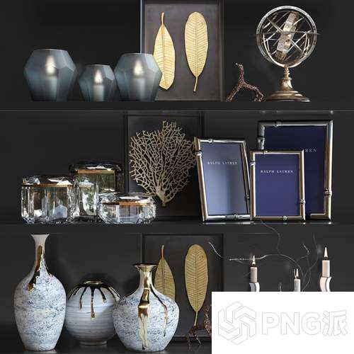极简饰品摆件3D模型 - PNG派