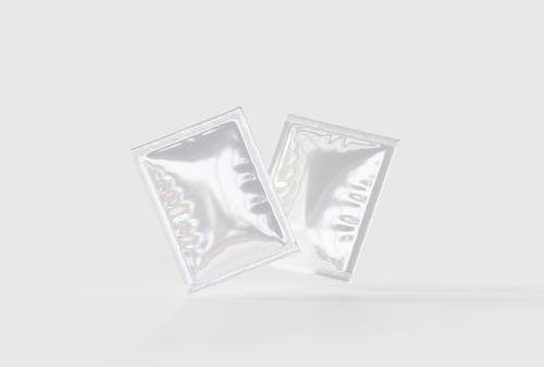 透明镀铝膜包装袋PS样机模板 - PNG派