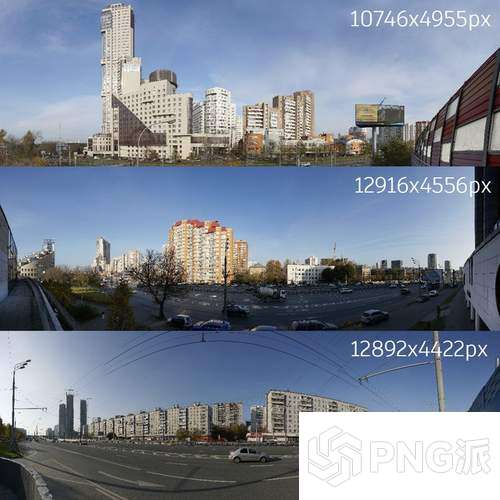 城市建筑群鸟瞰场景3D模型 - PNG派