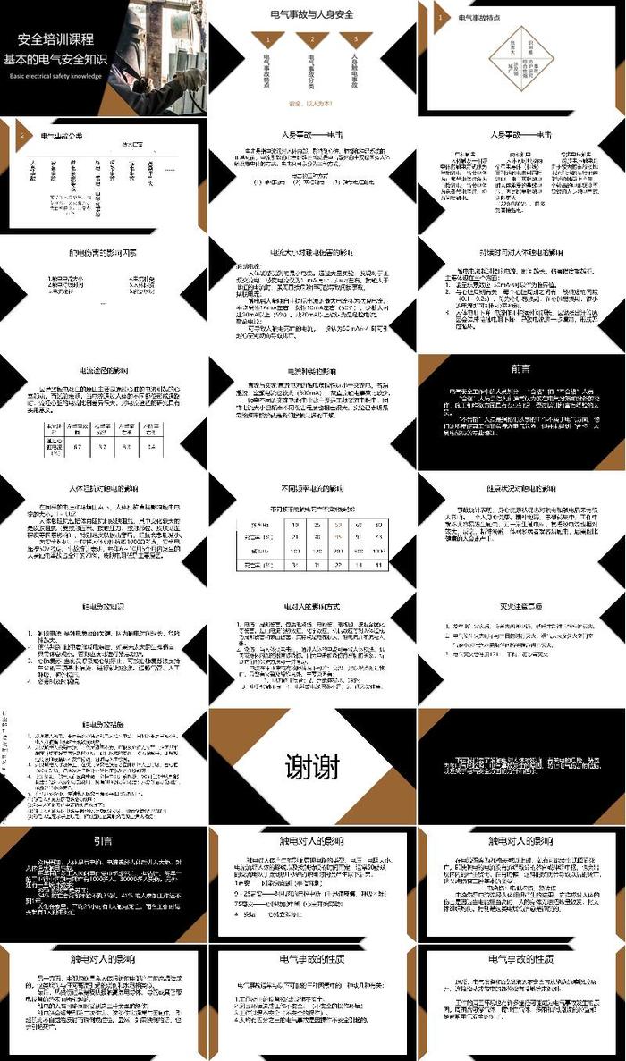 电气安全技术PPT模板 - PNG派