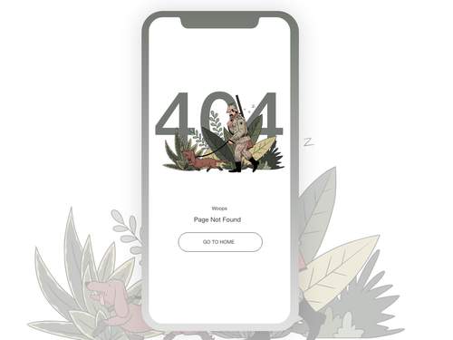 404屏幕设计UI素材 - PNG派
